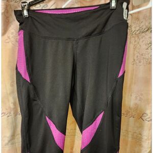 Black and Pink Asic Leggings